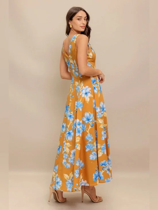 flying tomato RUSH WOVEN MIDI DRESS Small - Picture 3 of 9